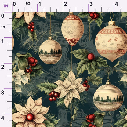 Winterberry Songbirds Pattern 3 Minky Fabric