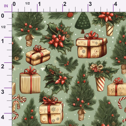 Winterberry Songbirds Pattern 5 Minky Fabric