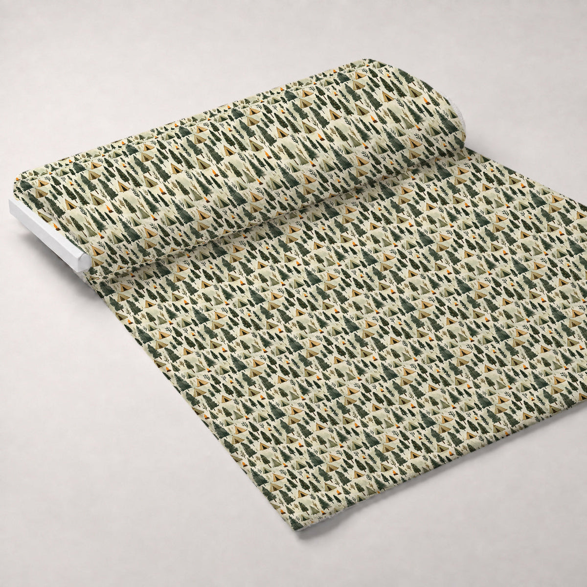 Woodland Campsite Pattern 1 Minky Fabric