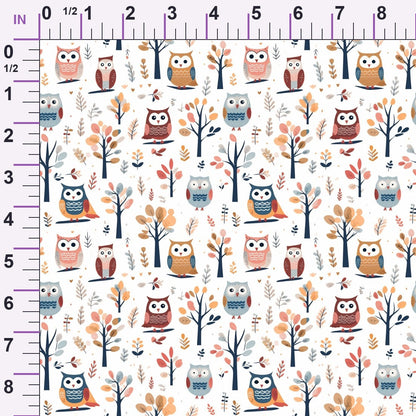 Woodland Hoots Pattern 1 Minky Fabric