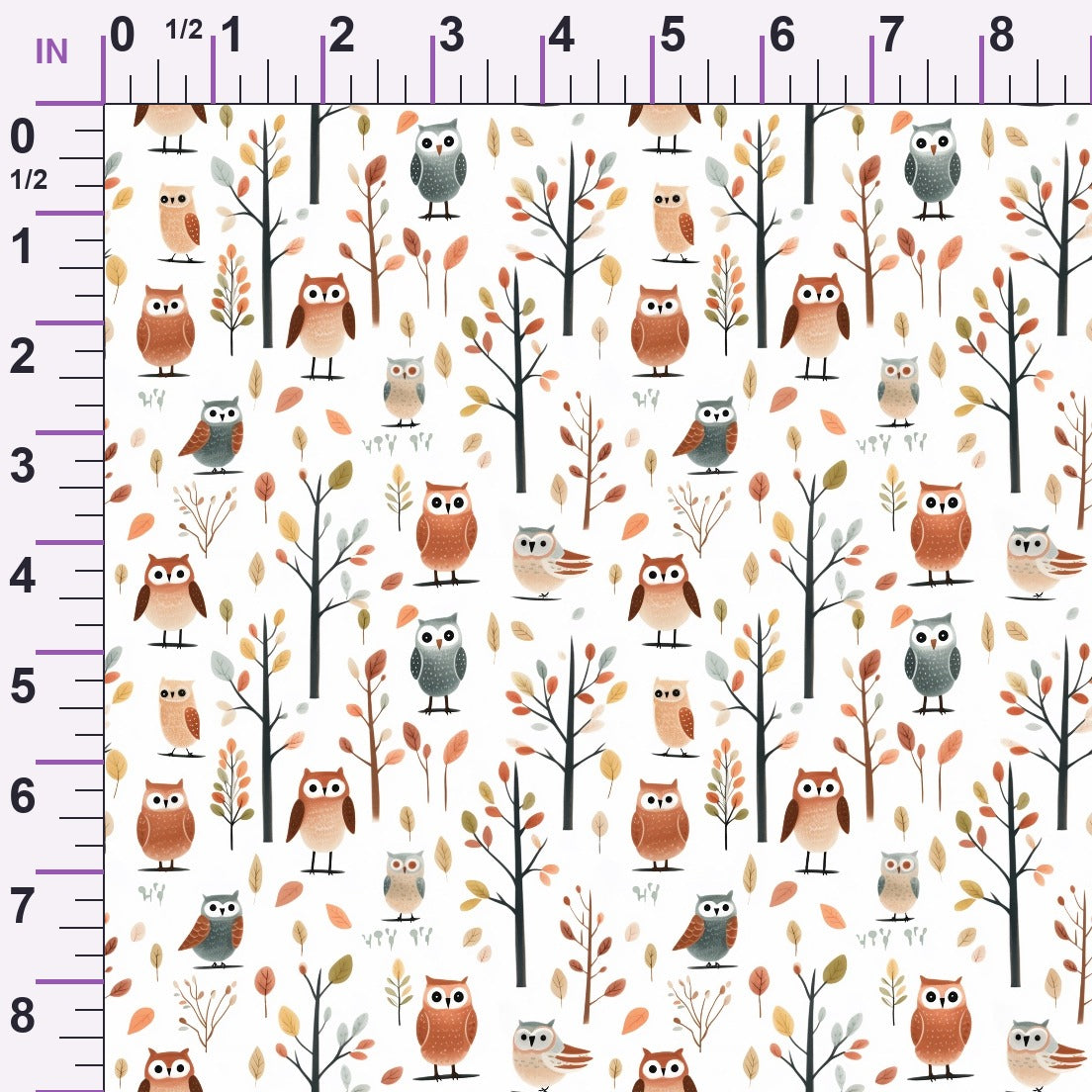 Woodland Hoots Pattern 2 Minky Fabric