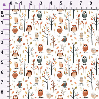Woodland Hoots Pattern 2 Minky Fabric