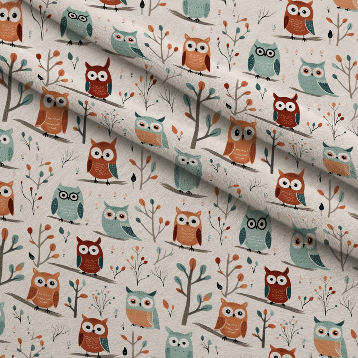 Woodland Hoots Pattern 3 Minky Fabric