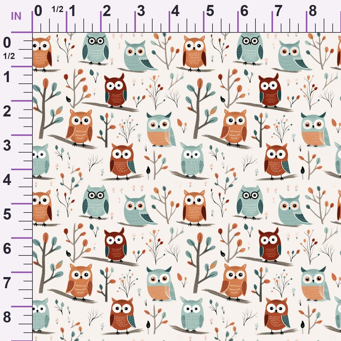Woodland Hoots Pattern 3 Minky Fabric