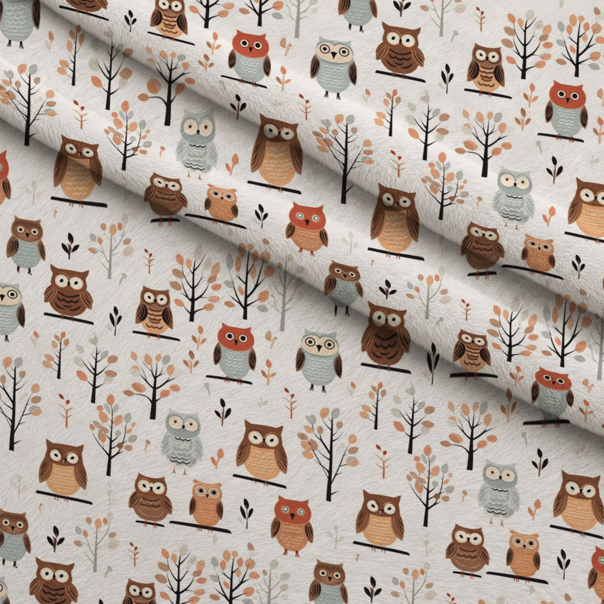 Woodland Hoots Pattern 4 Minky Fabric