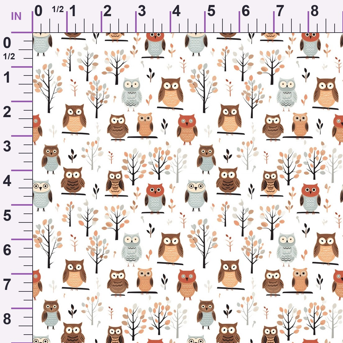 Woodland Hoots Pattern 4 Minky Fabric