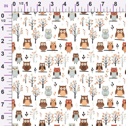 Woodland Hoots Pattern 4 Minky Fabric