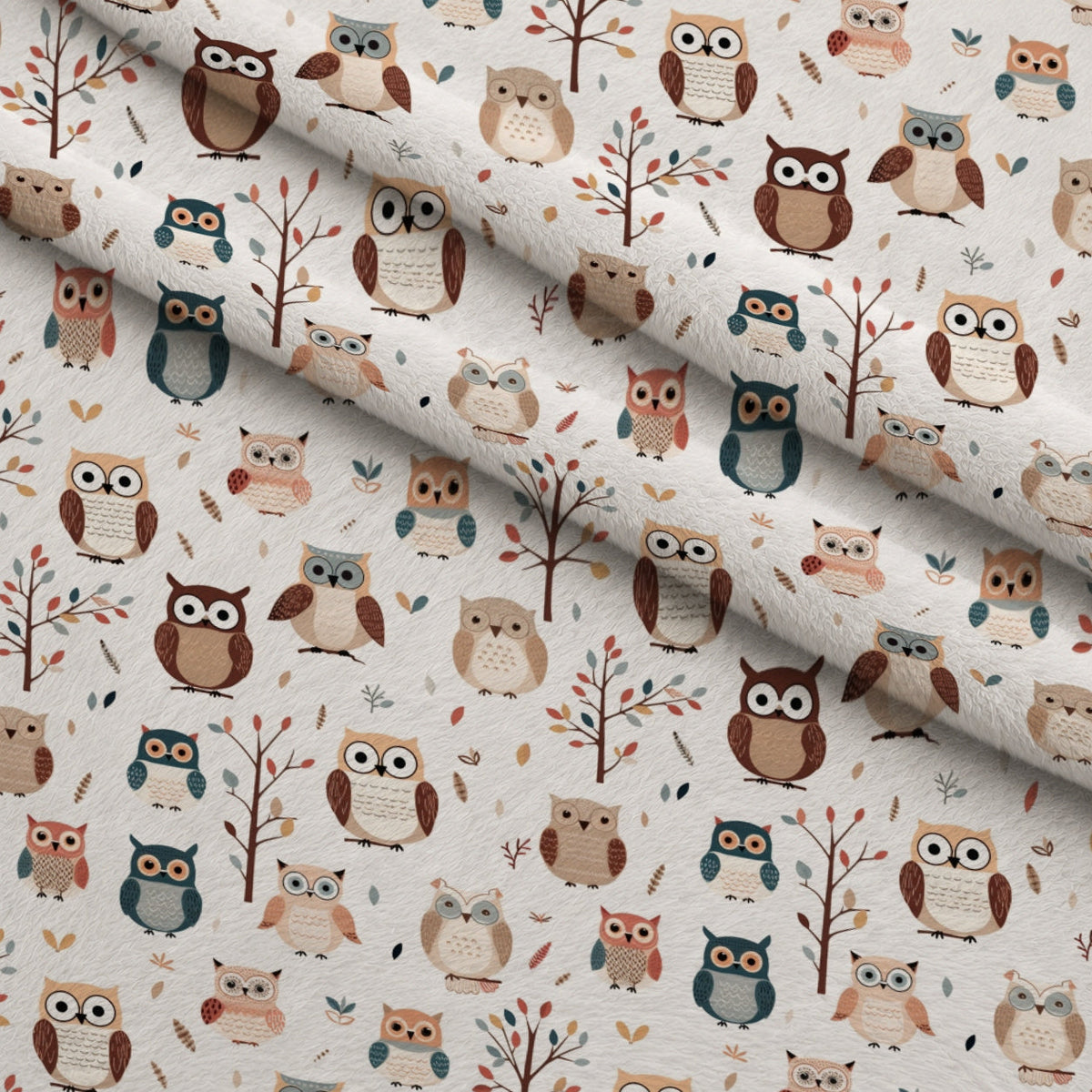 Woodland Hoots Pattern 5 Minky Fabric