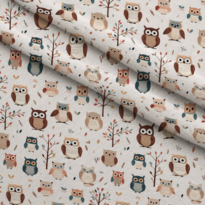 Woodland Hoots Pattern 5 Minky Fabric