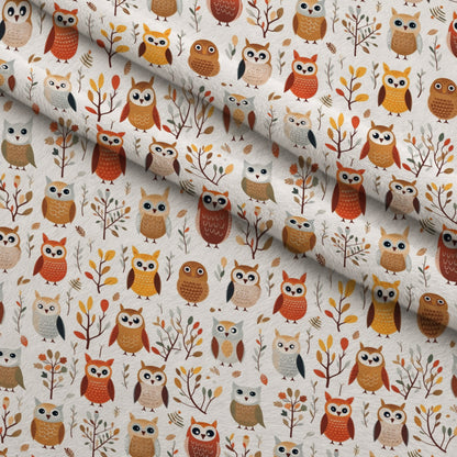 Woodland Hoots Pattern 6 Minky Fabric