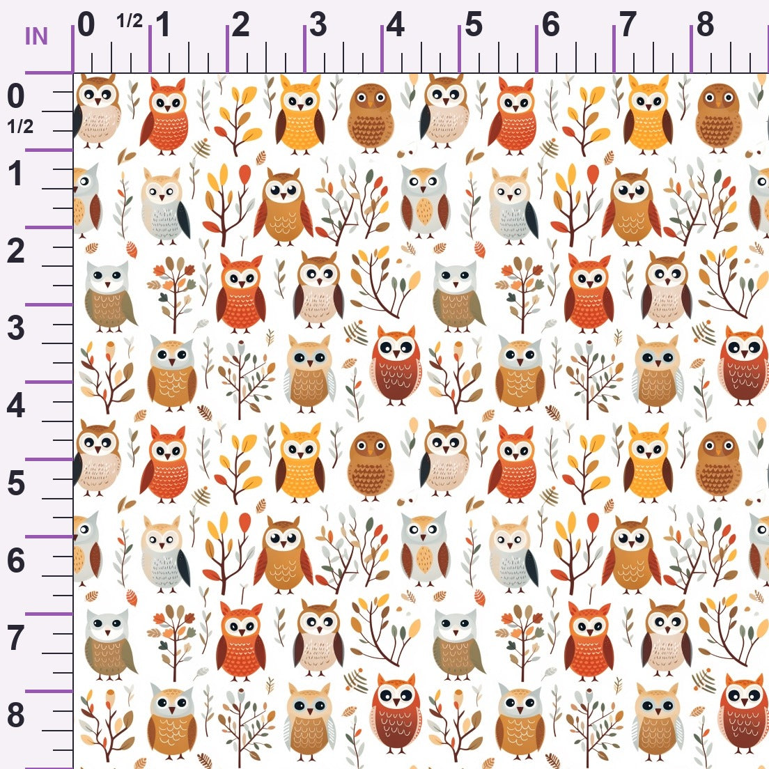 Woodland Hoots Pattern 6 Minky Fabric