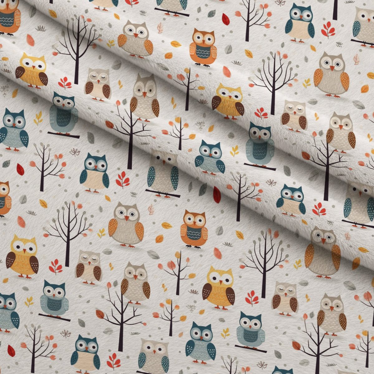 Woodland Hoots Pattern 7 Minky Fabric