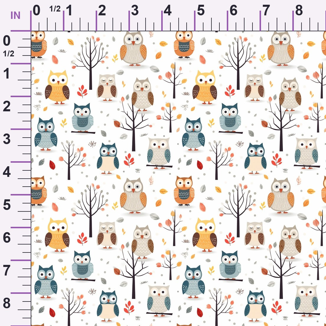 Woodland Hoots Pattern 7 Minky Fabric