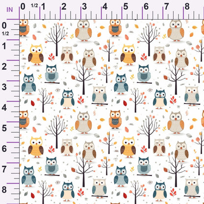 Woodland Hoots Pattern 7 Minky Fabric