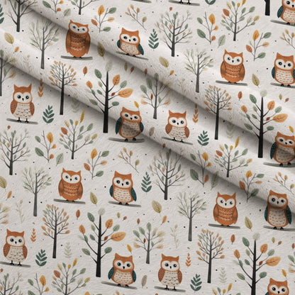 Woodland Hoots Pattern 8 Minky Fabric