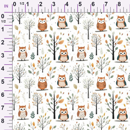 Woodland Hoots Pattern 8 Minky Fabric