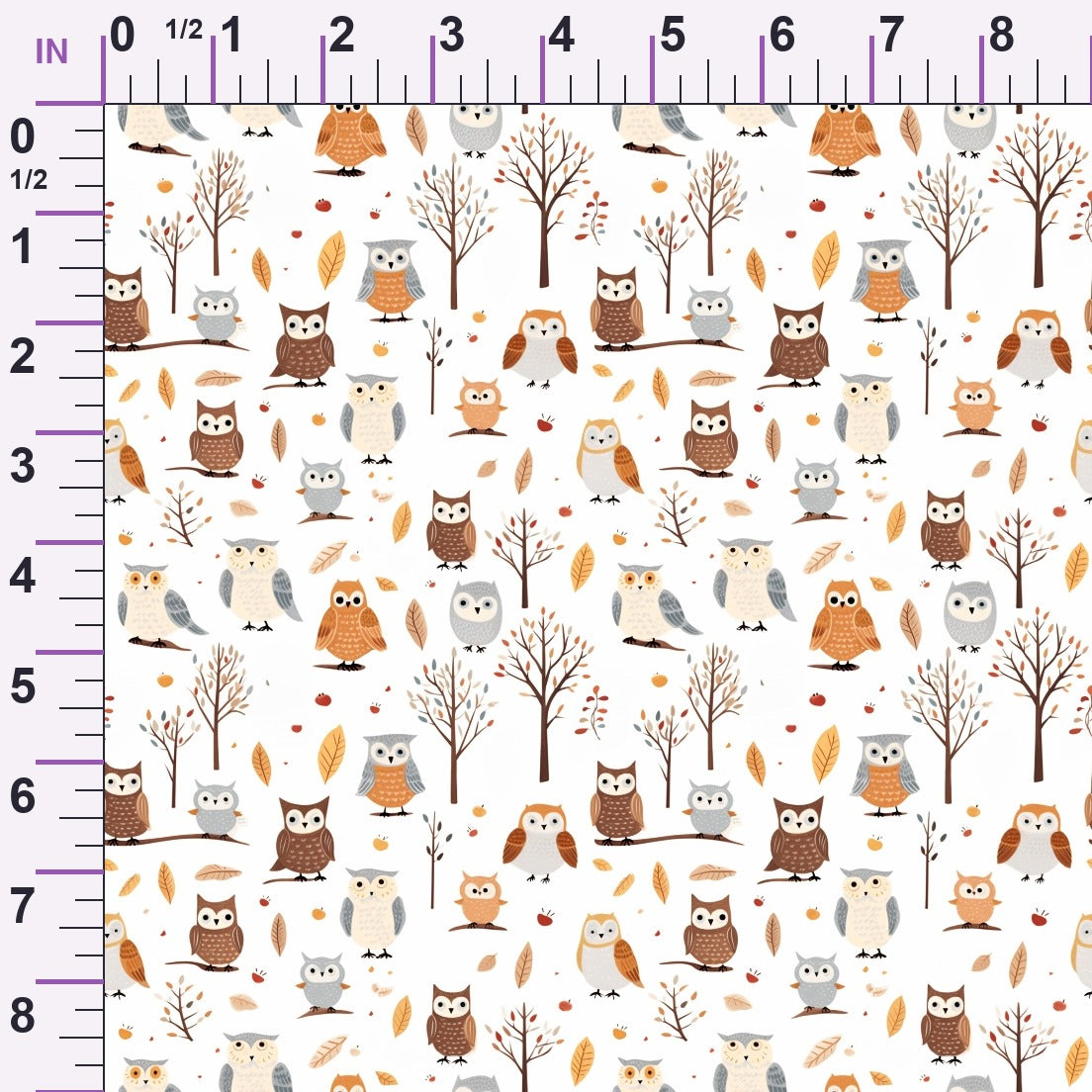 Woodland Hoots Pattern 9 Minky Fabric