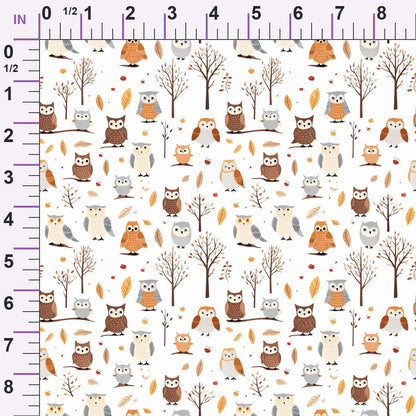 Woodland Hoots Pattern 9 Minky Fabric