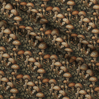 Woodland Toadstools Pattern 2 Minky Fabric
