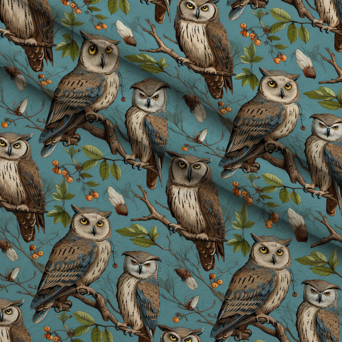 Woodland Watchers Pattern 10 Minky Fabric