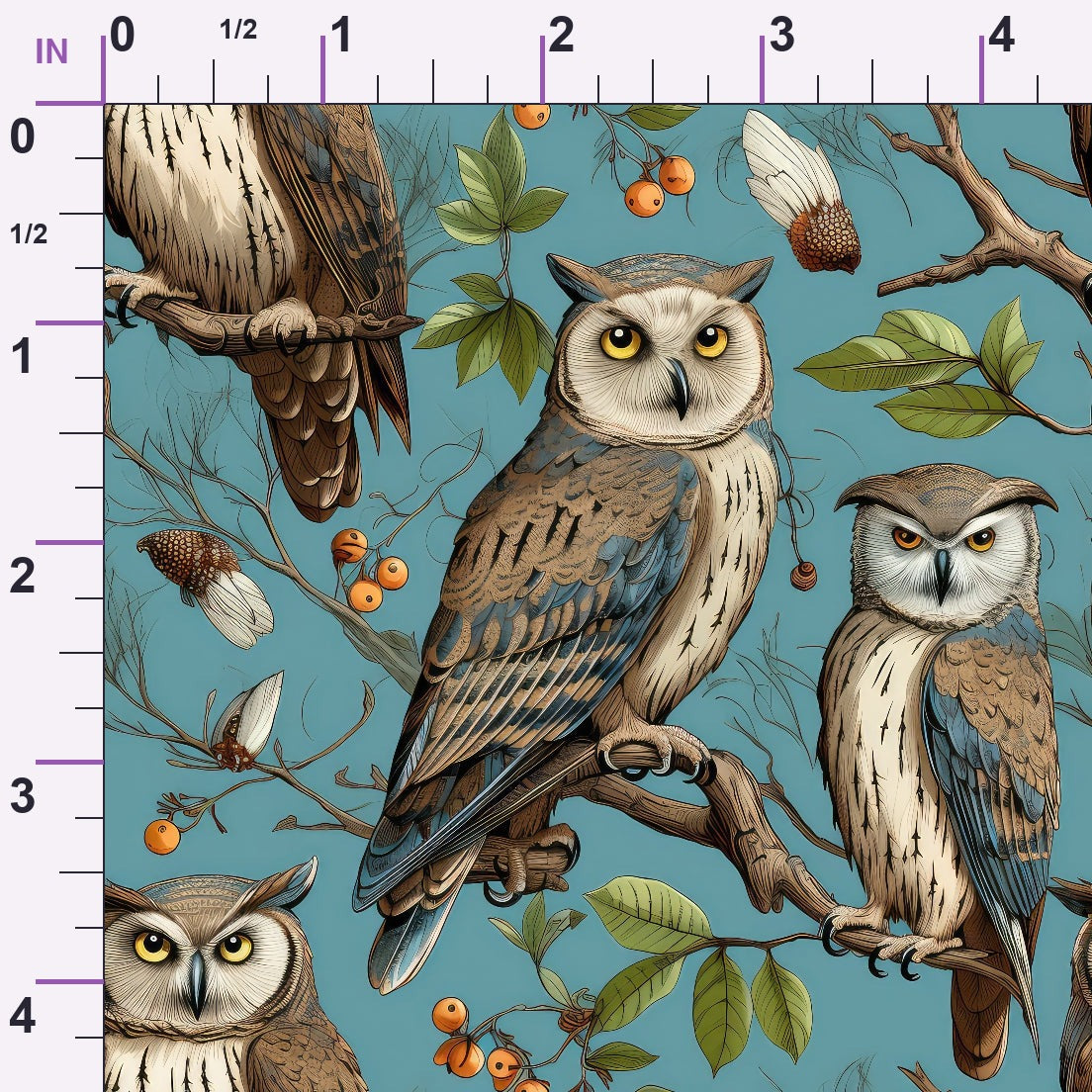 Woodland Watchers Pattern 10 Minky Fabric