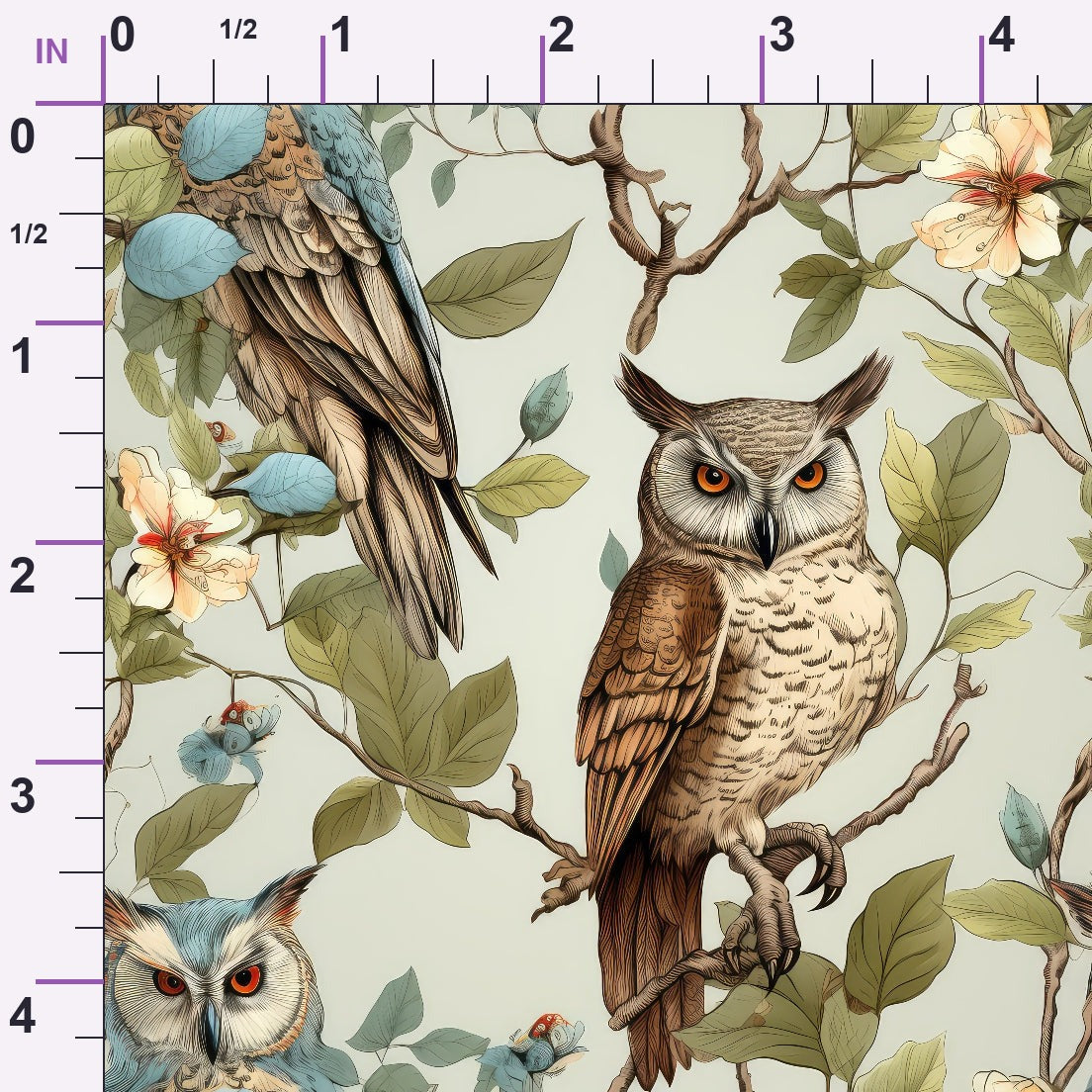 Woodland Watchers Pattern 11 Minky Fabric