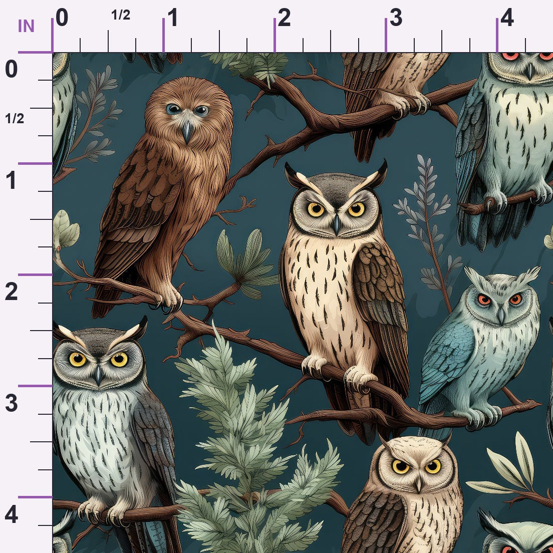 Woodland Watchers Pattern 5 Minky Fabric