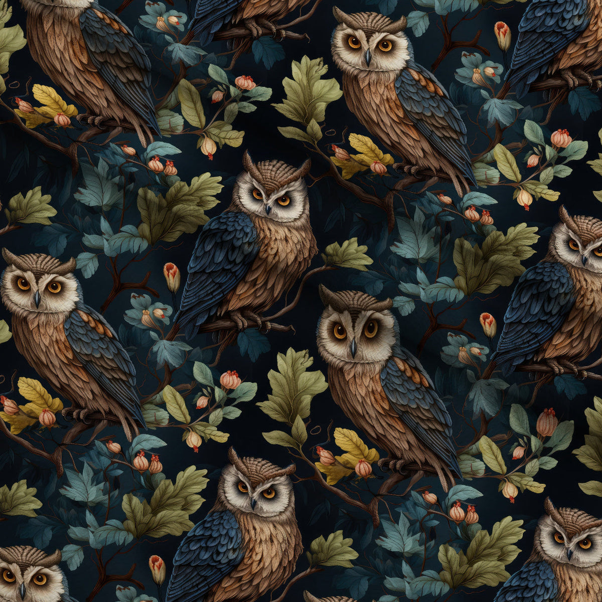 Woodland Watchers Pattern 7 Minky Fabric