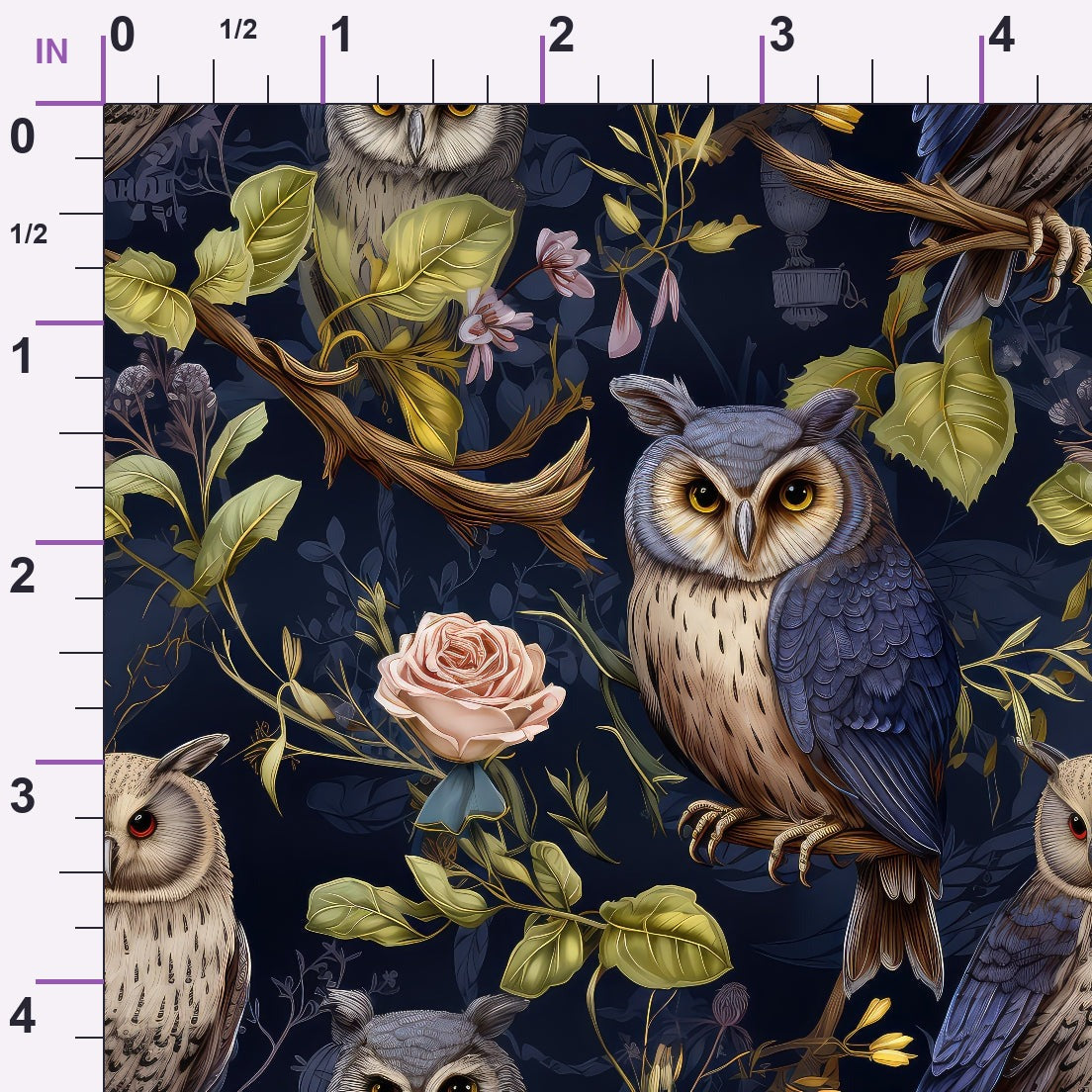 Woodland Watchers Pattern 8 Minky Fabric