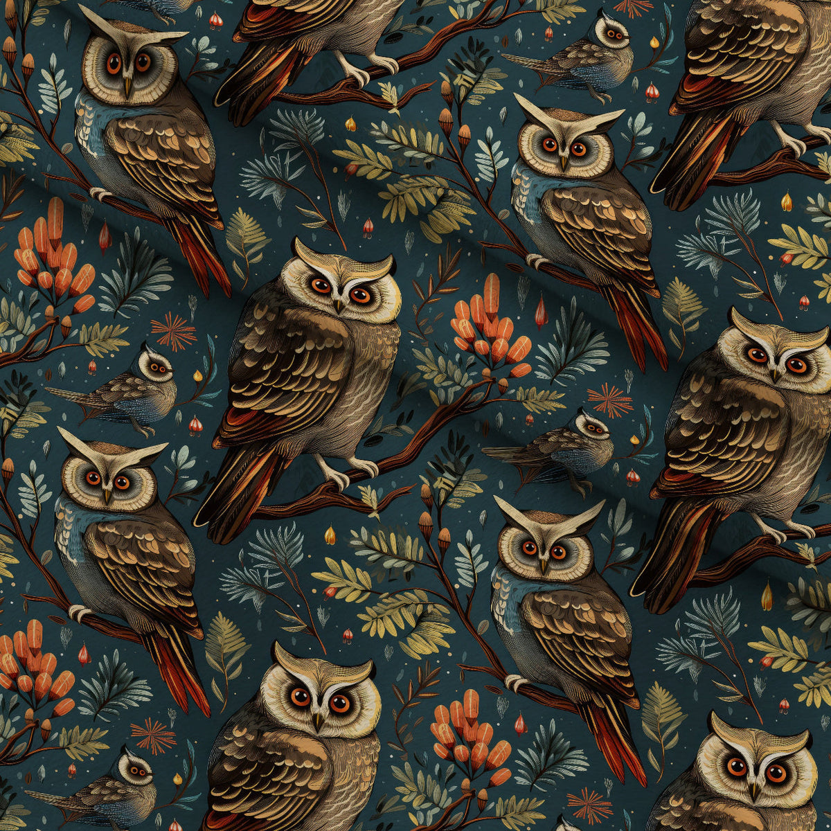 Woodland Watchers Pattern 9 Minky Fabric
