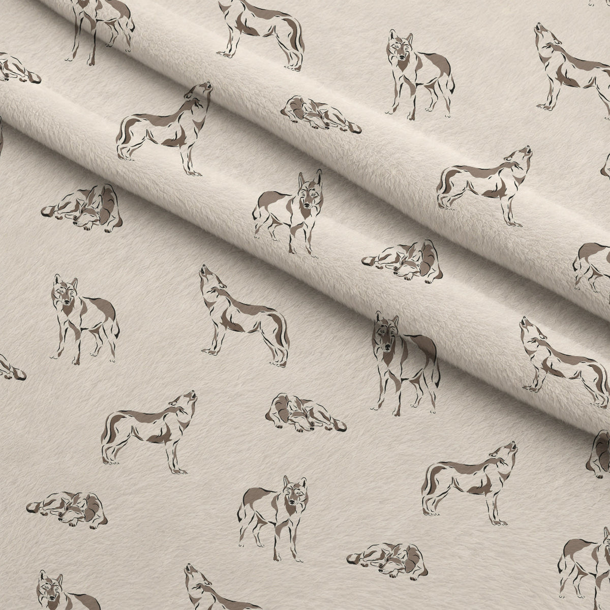 Woodland Wolves Pattern 14 Minky Fabric