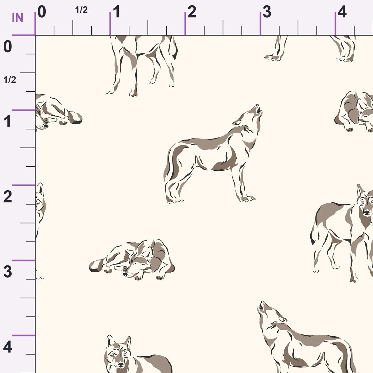 Woodland Wolves Pattern 14 Minky Fabric