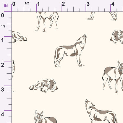 Woodland Wolves Pattern 14 Minky Fabric