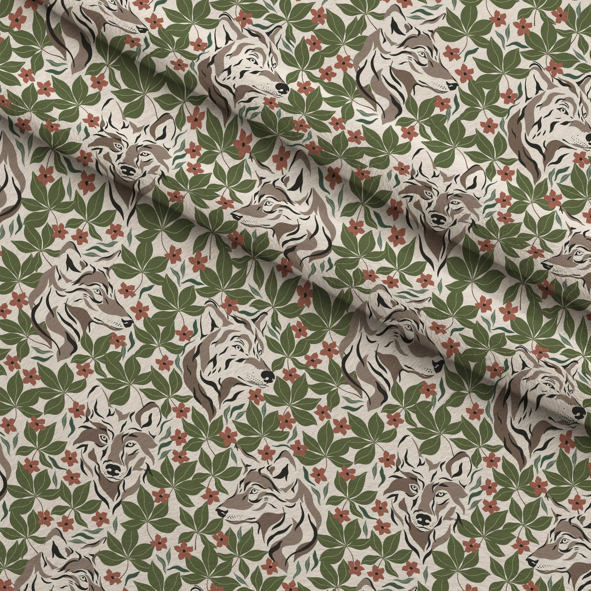 Woodland Wolves Pattern 16 Minky Fabric