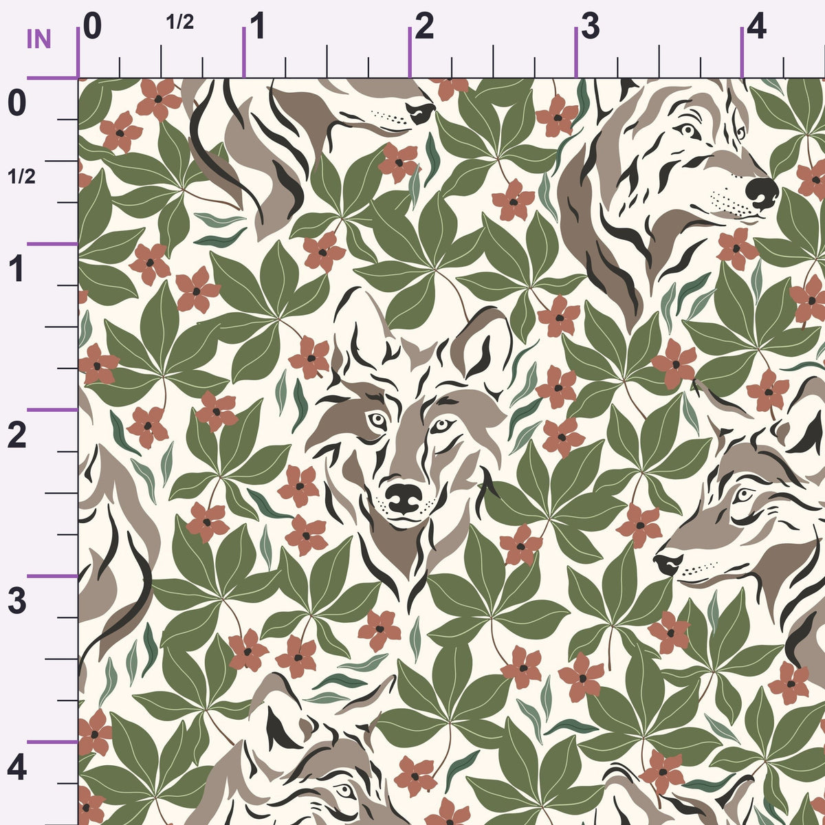 Woodland Wolves Pattern 16 Minky Fabric
