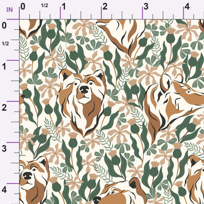 Woodland Wolves Pattern 2 Minky Fabric
