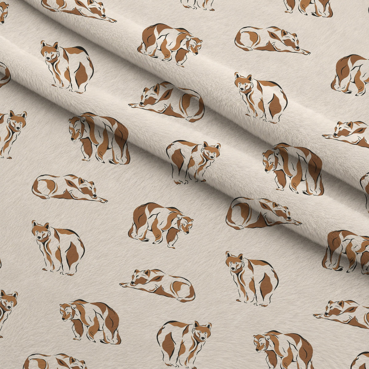 Woodland Wolves Pattern 4 Minky Fabric