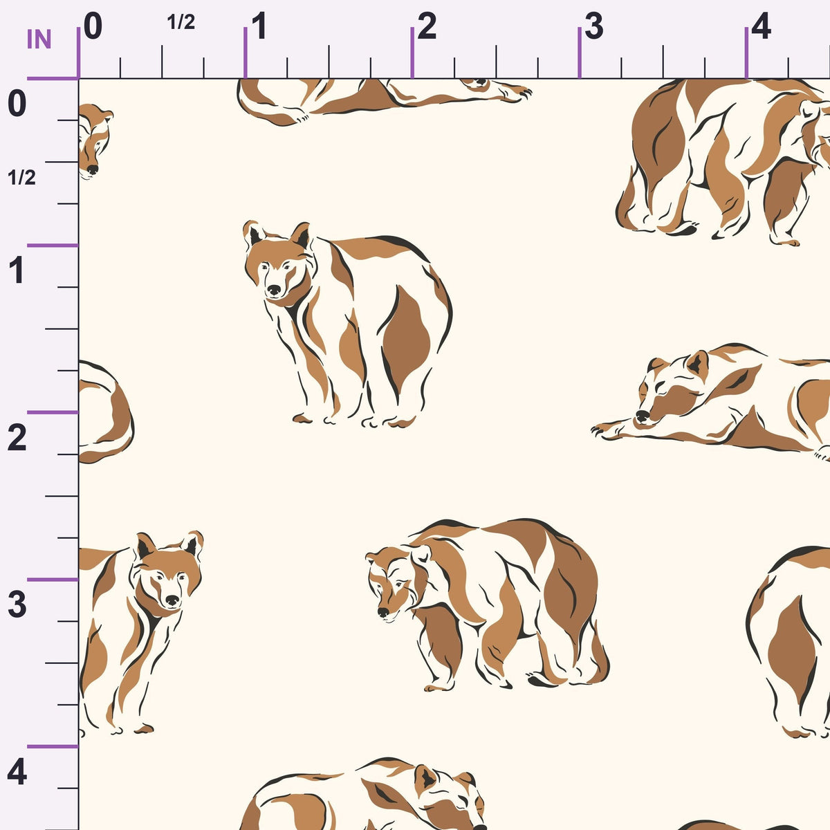 Woodland Wolves Pattern 4 Minky Fabric