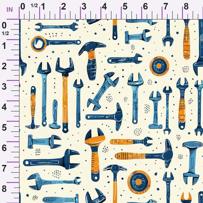 Wrench Works Pattern 1 Minky Fabric