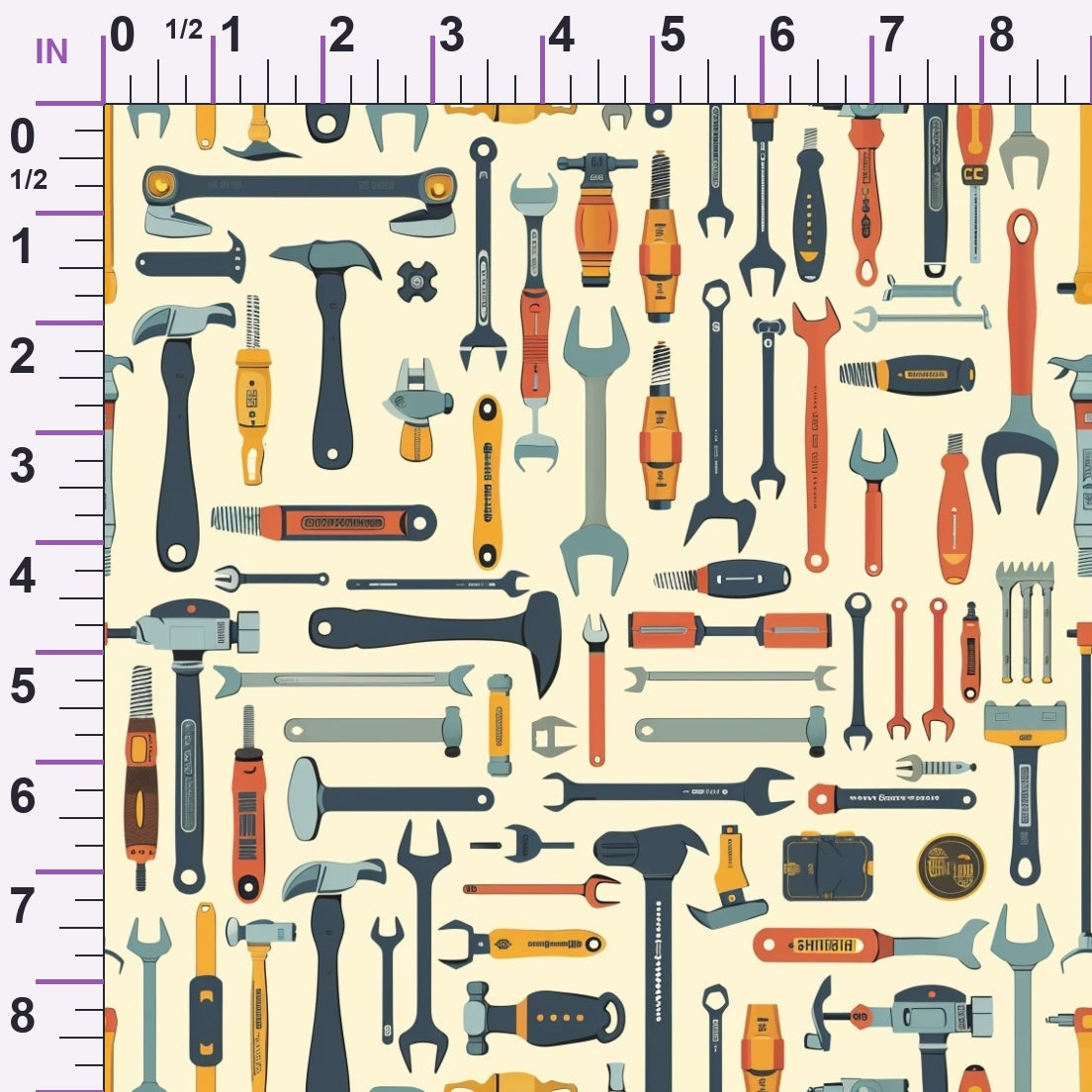 Wrench Works Pattern 10 Minky Fabric