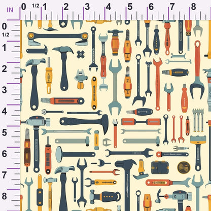 Wrench Works Pattern 10 Minky Fabric
