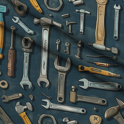 Wrench Works Pattern 11 Minky Fabric