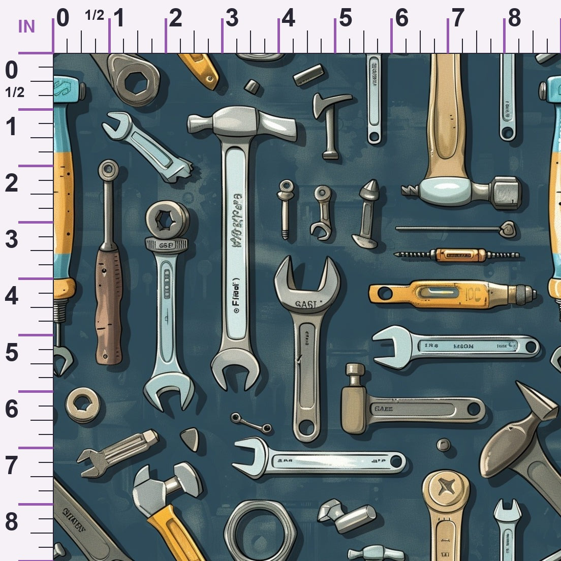 Wrench Works Pattern 11 Minky Fabric