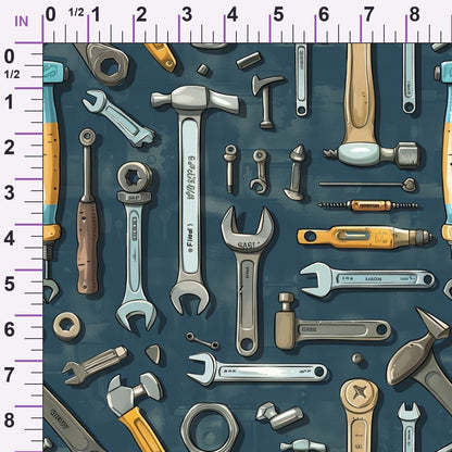Wrench Works Pattern 11 Minky Fabric