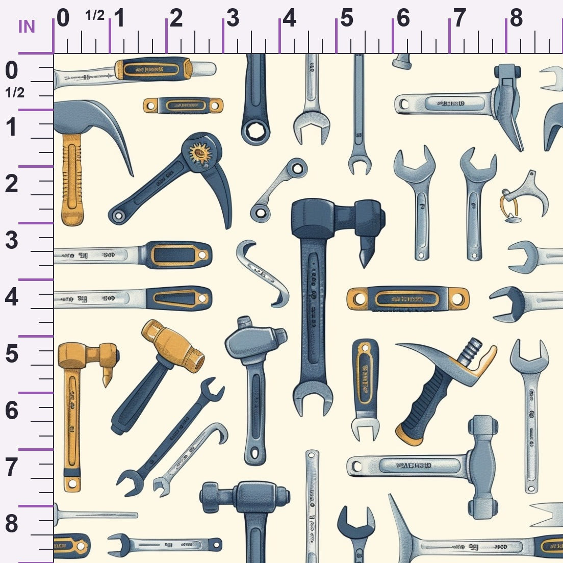 Wrench Works Pattern 12 Minky Fabric