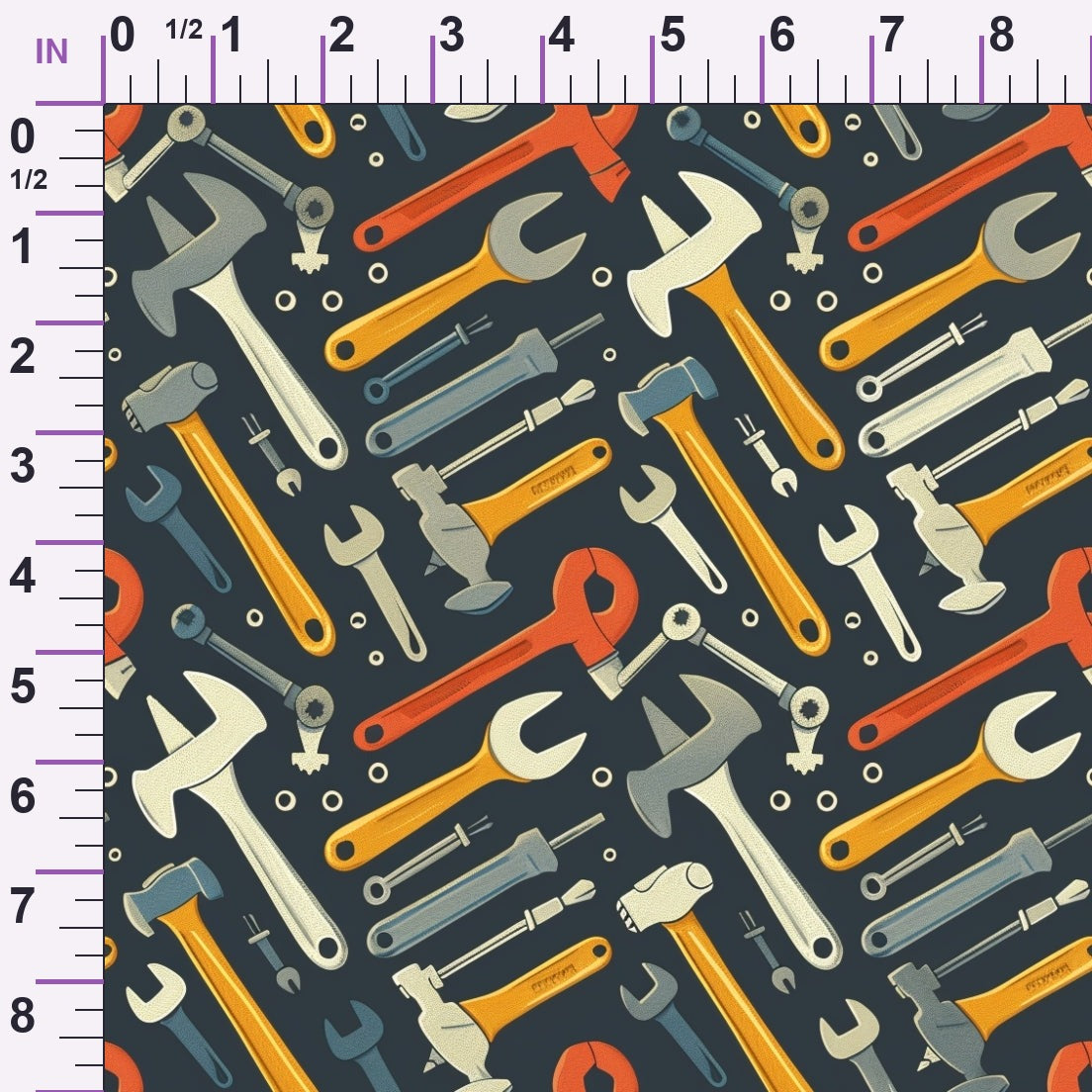 Wrench Works Pattern 14 Minky Fabric