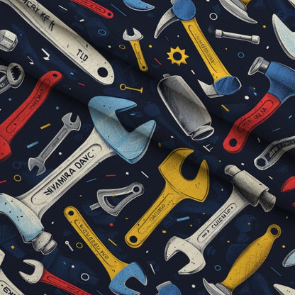 Wrench Works Pattern 15 Minky Fabric