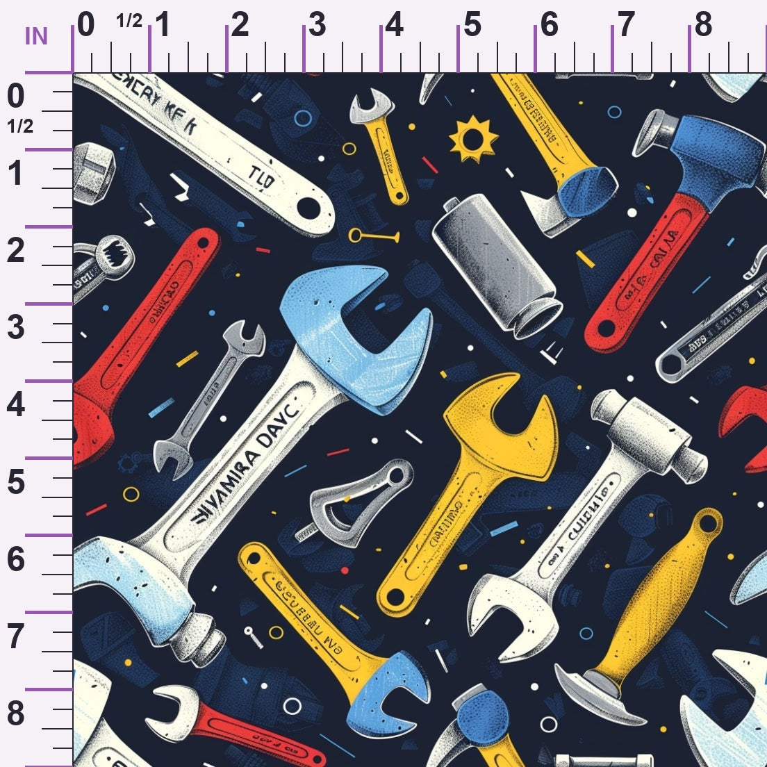 Wrench Works Pattern 15 Minky Fabric