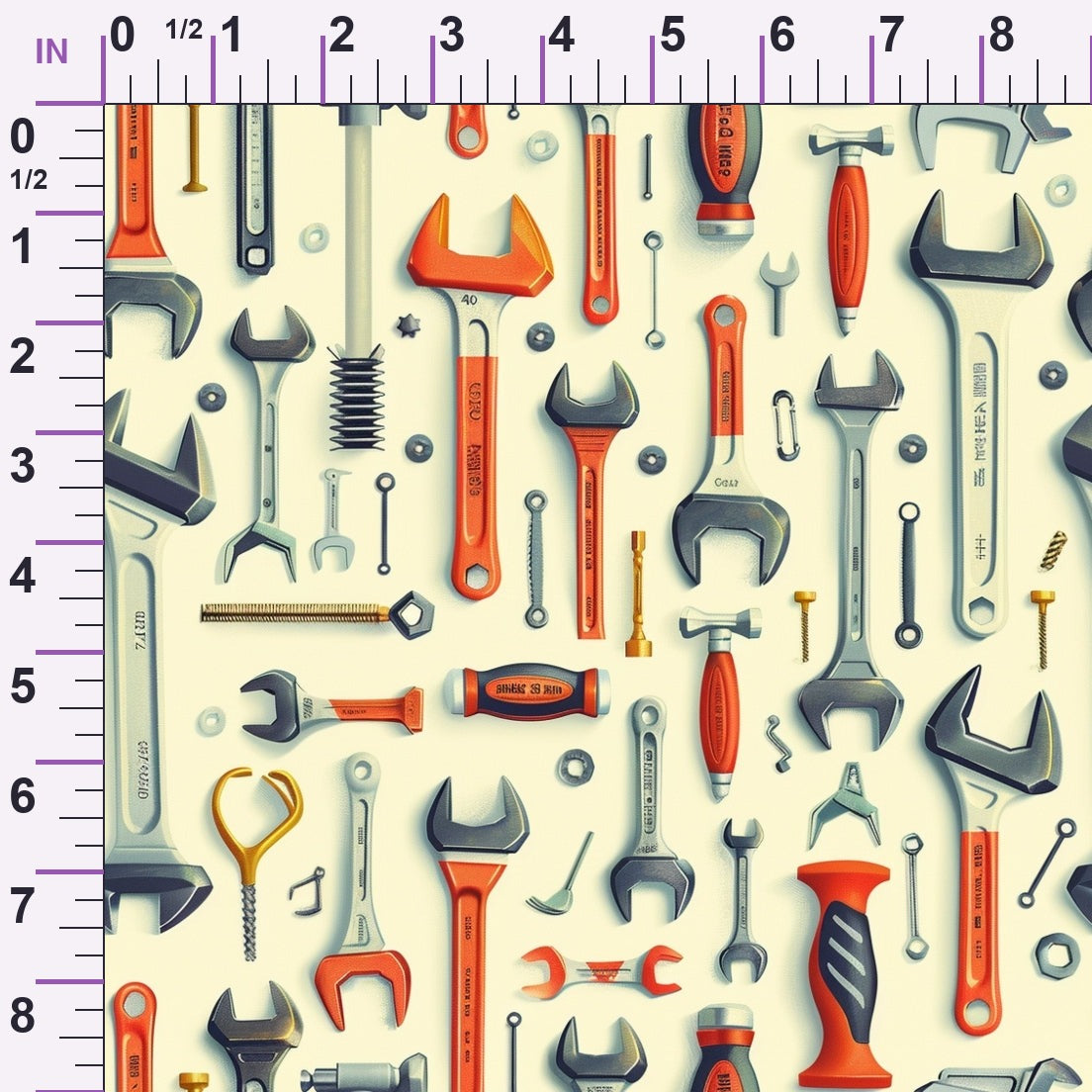 Wrench Works Pattern 2 Minky Fabric