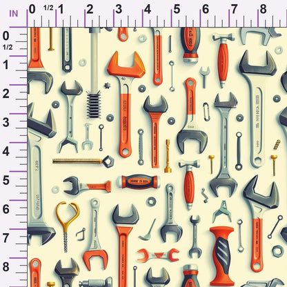 Wrench Works Pattern 2 Minky Fabric